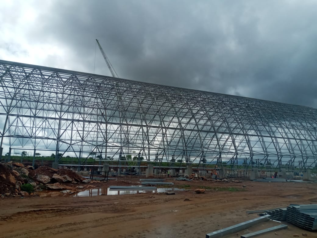 Moroto Tororo Cement ongoing project structural frame